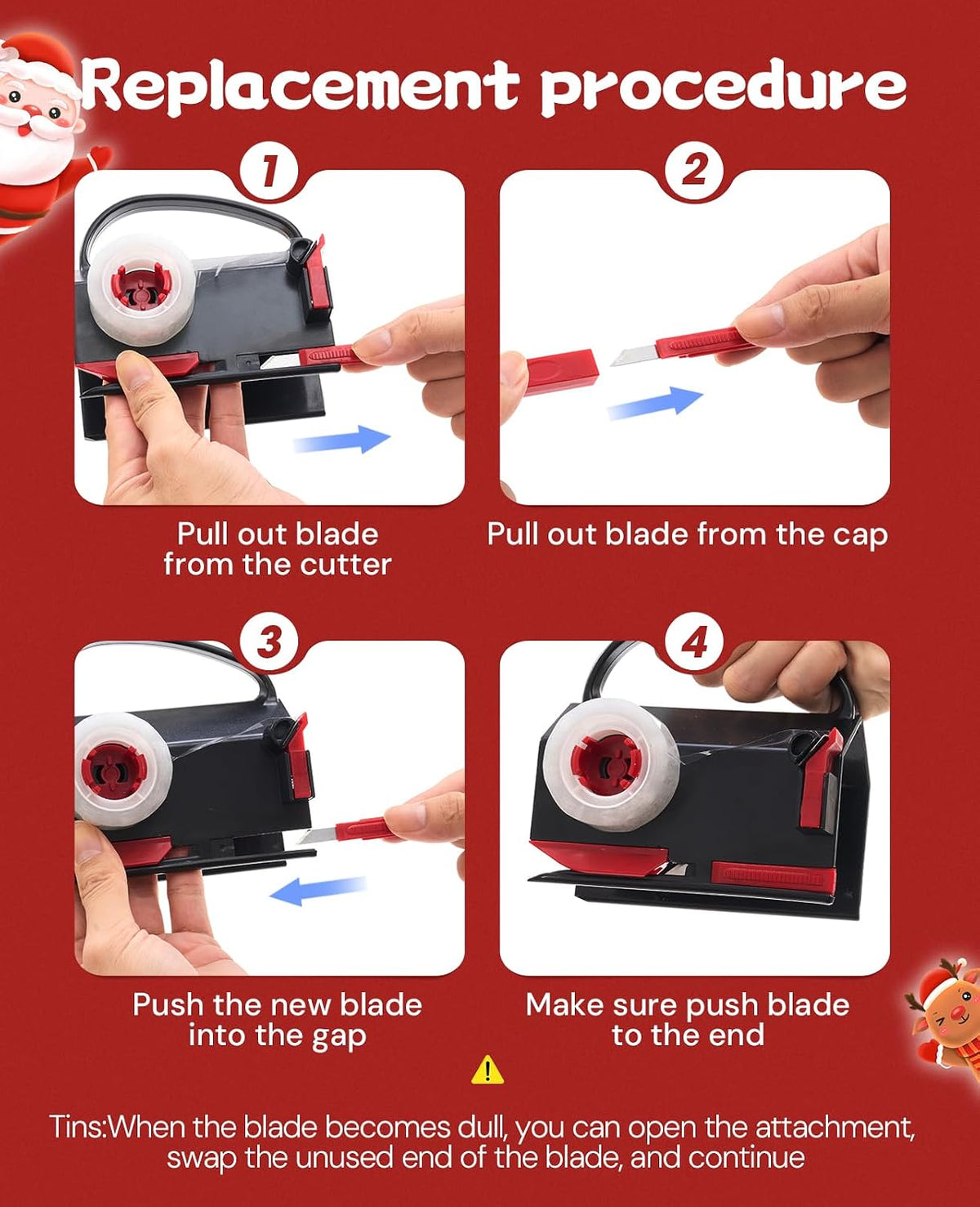 Wrapping Paper Cutter & Tape Dispenser - Dual Use Wrap Cutter Tool