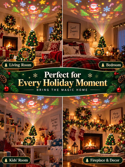 Christmas Tree Projection Night Light - Ceiling Projector