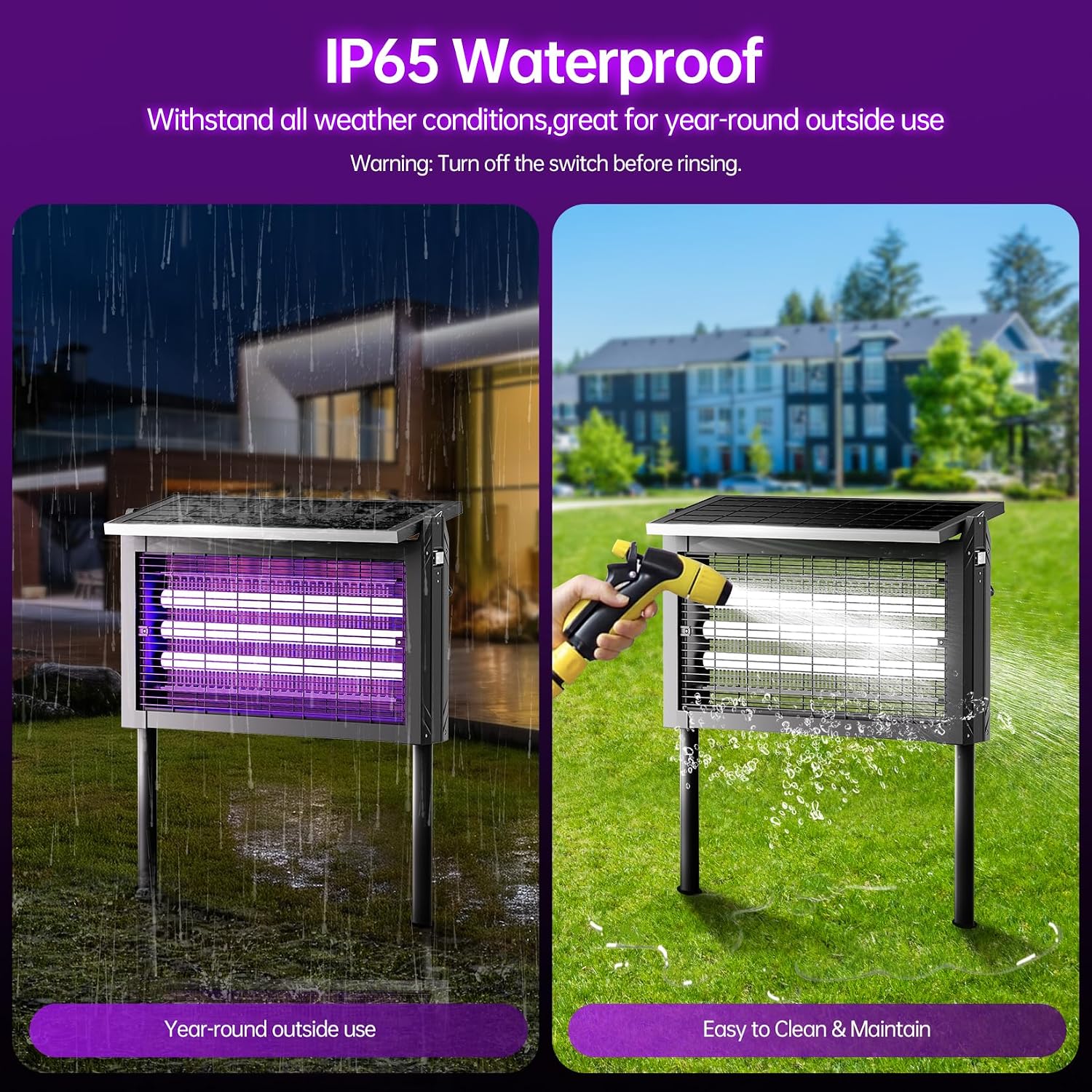 **Professional Solar High-Power Insect Zapper**