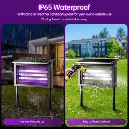 **Professional Solar High-Power Insect Zapper**