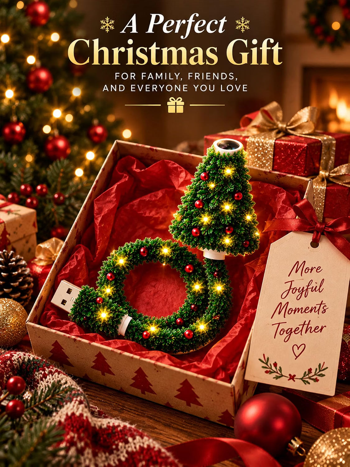 Christmas Tree Projection Night Light - Ceiling Projector