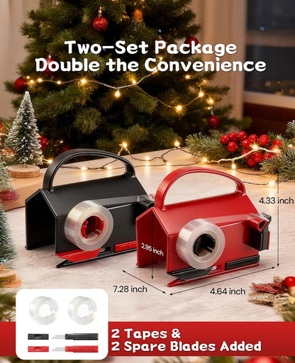 Wrapping Paper Cutter & Tape Dispenser - Dual Use Wrap Cutter Tool