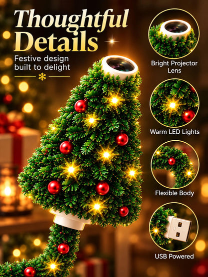 Christmas Tree Projection Night Light - Ceiling Projector