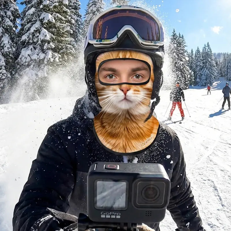 3D Ski Balaclava - Animal Face Full Face Hood Mask